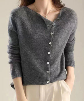 Asymmetrical knit look