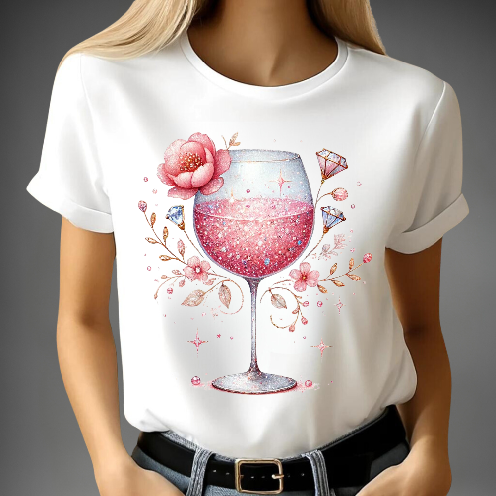 Glamour Wine Glass Shirt