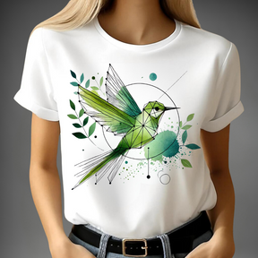 Hummingbird in geometry style T-Shirt