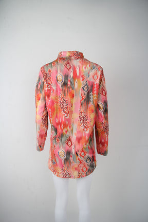 SpringStil® - Romantic shirt with floral print and 3/4 sleeves