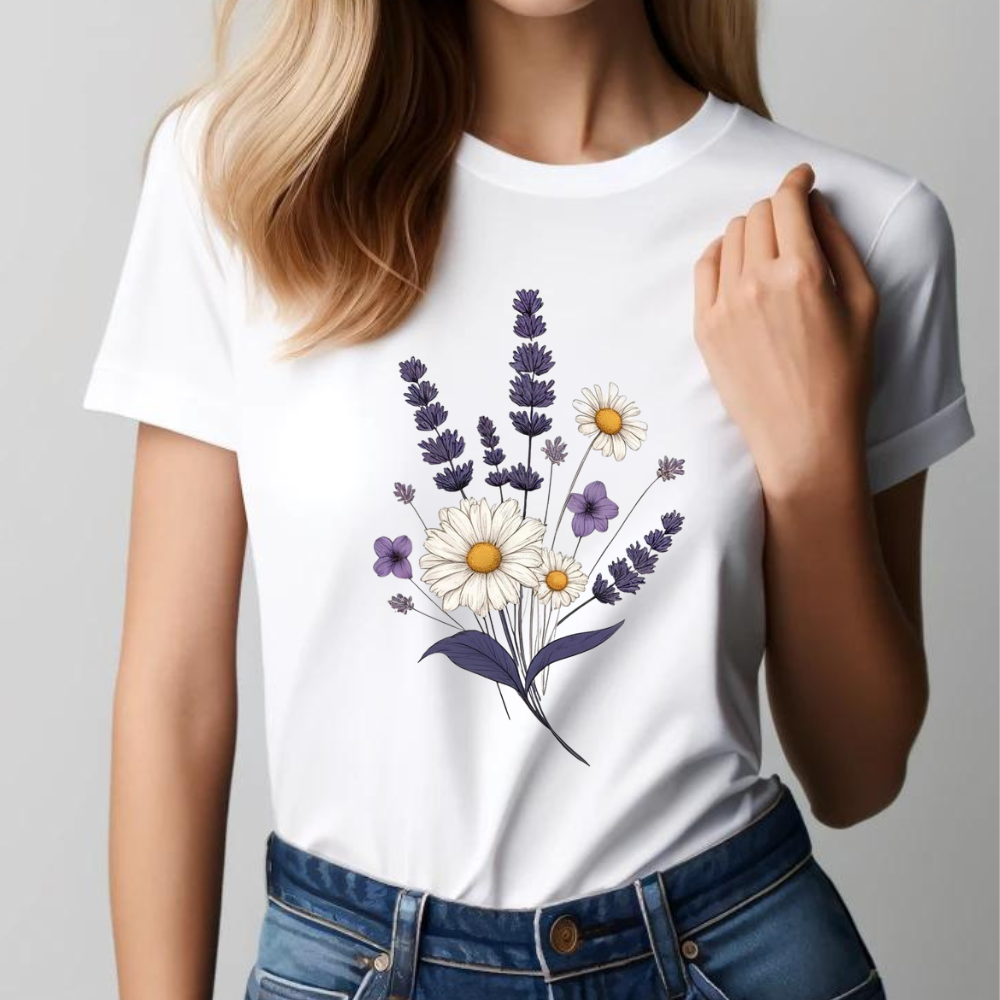 Lavender and Daisy T-Shirt