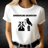 Kapier-Vorgang Abgebrochen | Lustiges Statement-Shirt | Kreatives Design mit Ziege & Rabe | Humorvolles Shirt für kalte Wintertage