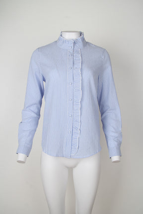 SpringStil® - Blue long-sleeved shirt with print