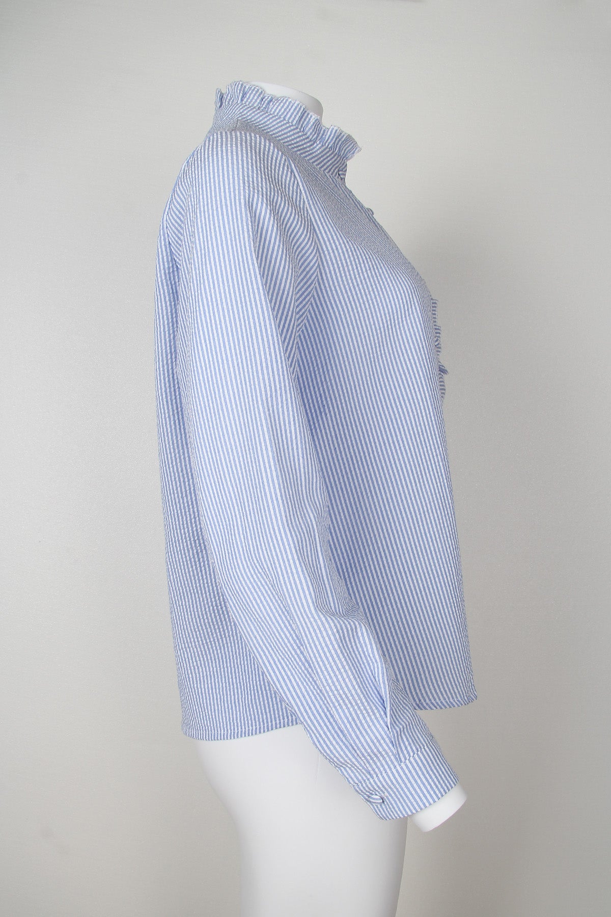 SpringStil® - Blue long-sleeved shirt with print