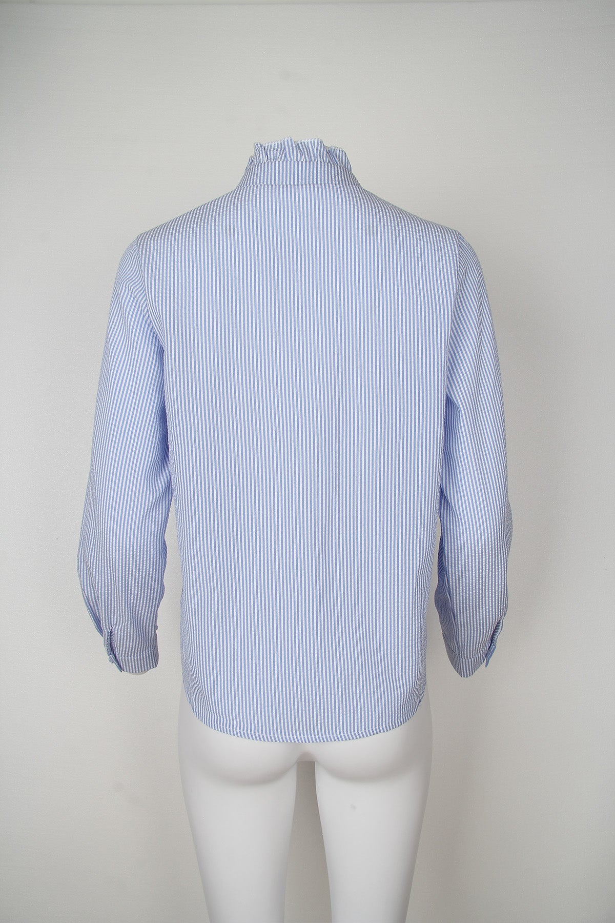 SpringStil® - Blue long-sleeved shirt with print