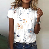 Naturlux® - Romantic short-sleeved top with floral print