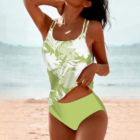 CabanaCouture® - Trendy green sleeveless swimwear