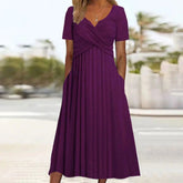 Violet magic midi dress