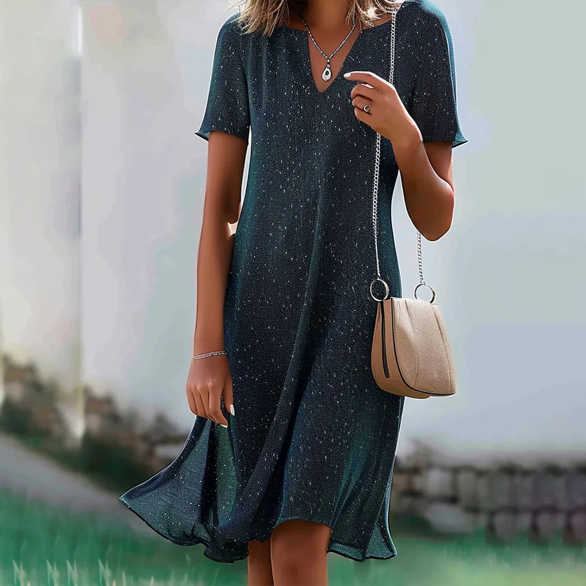 Dark Green Chic Dress 