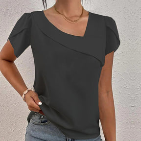 EcoExotica® - Elegant short-sleeved plain top