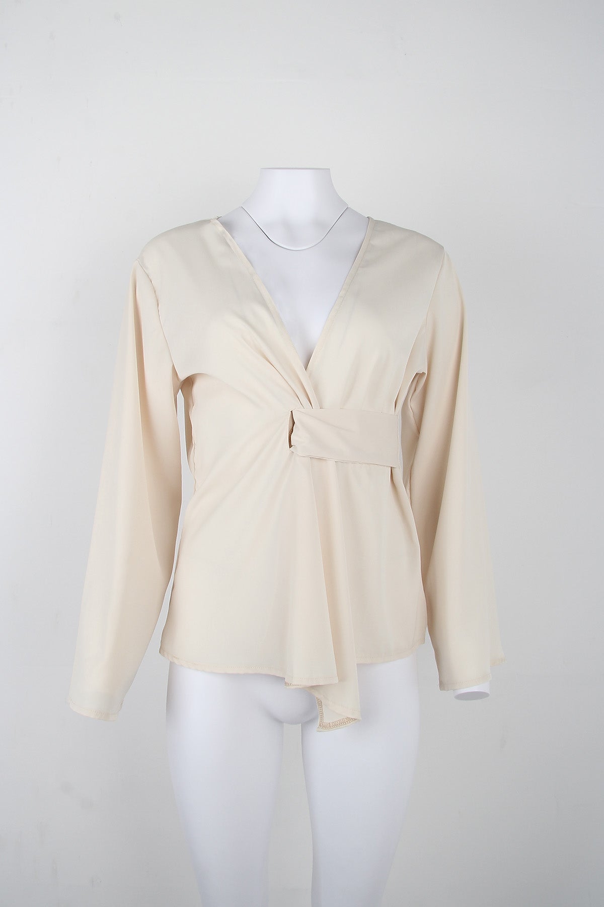 SpringStil® - Apricot solid color long sleeve top