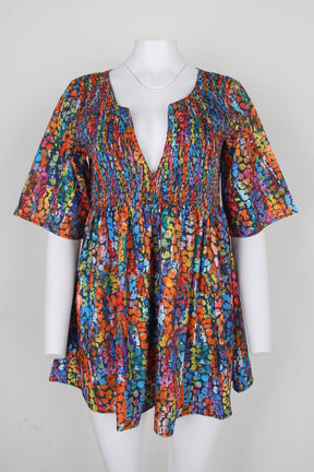 Stylish color explosion blouse