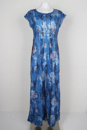 FloralBlue Jumpsuit