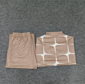 FallStil® - Two-piece set with long sleeves in taupe