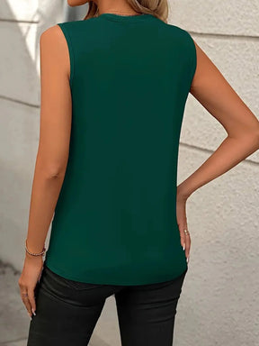 Emerald sleeveless top 