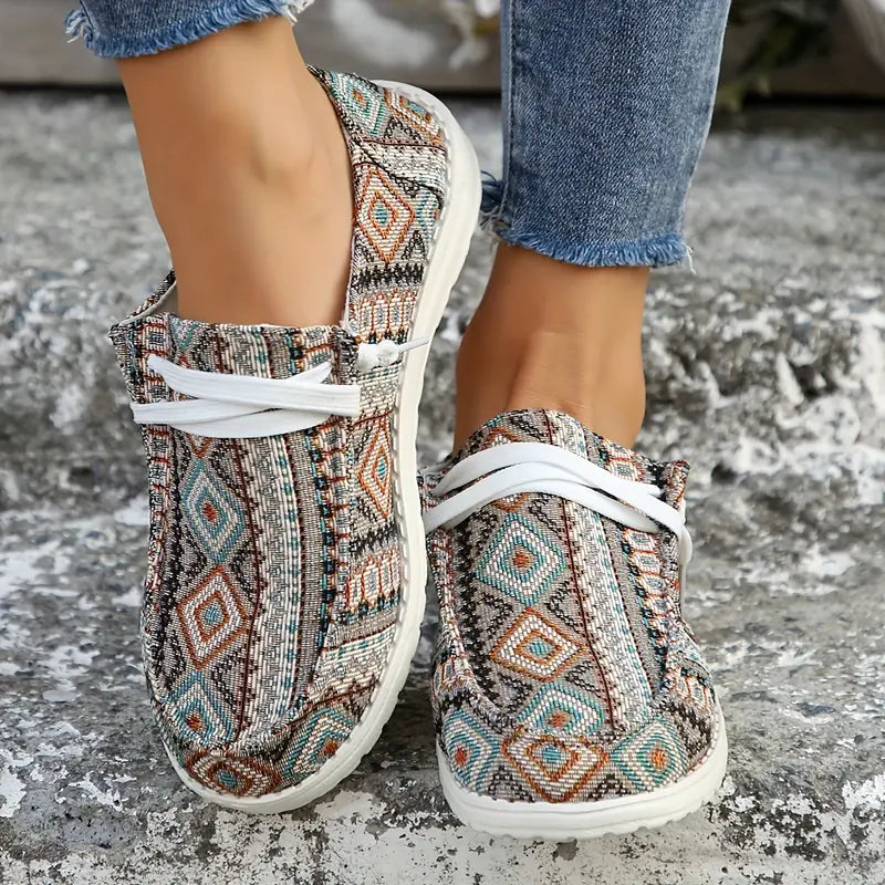 BioBlüte® - Aztec pattern comfort leisure sneakers