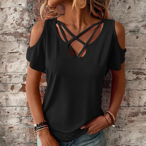 PureWear® - Black short sleeve plain top