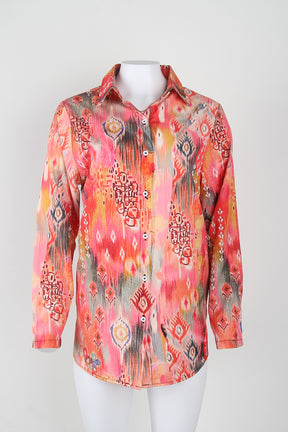 SpringStil® - Romantic shirt with floral print and 3/4 sleeves