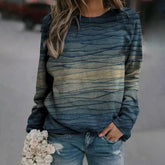 Wave print sweatshirt