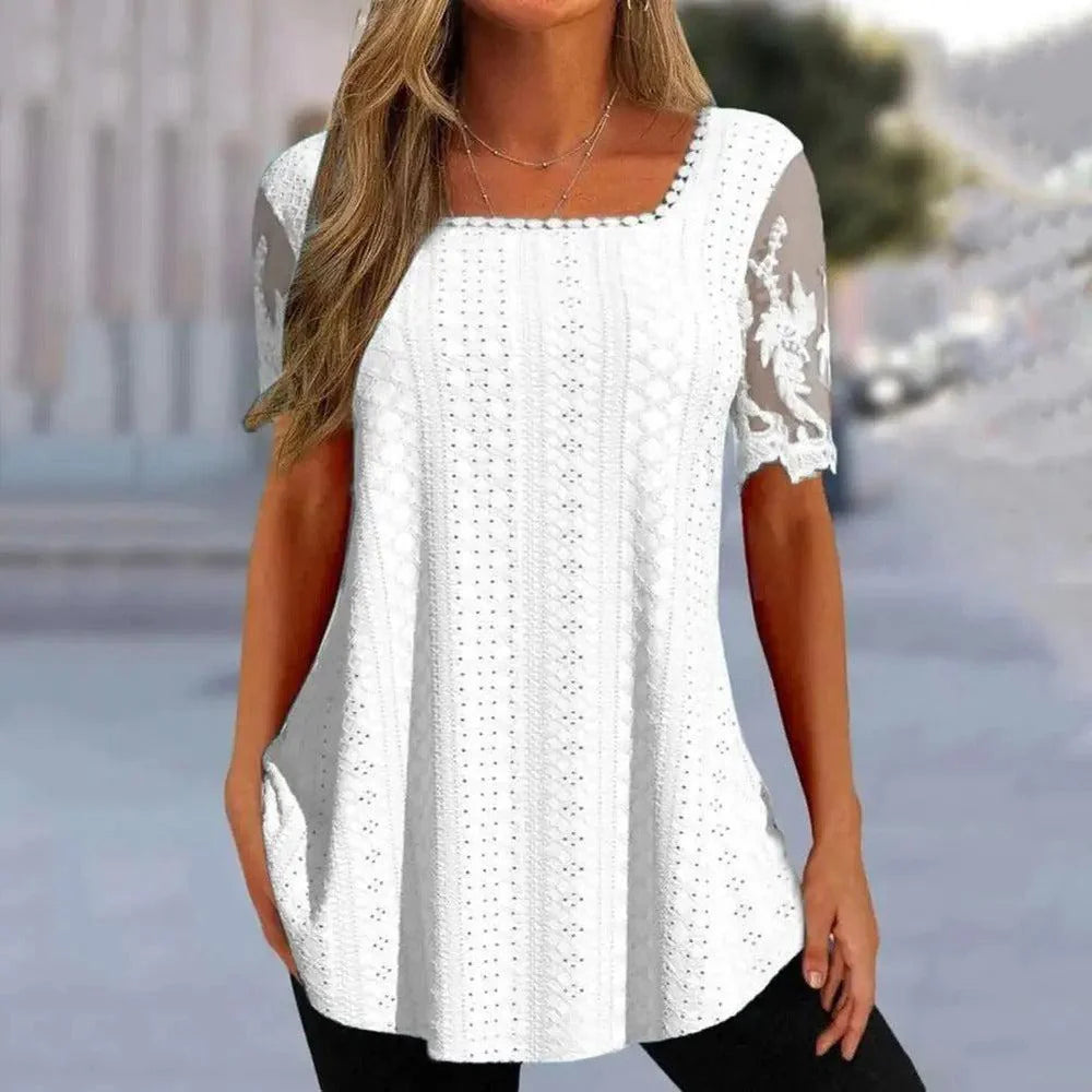 Airy lace shirt