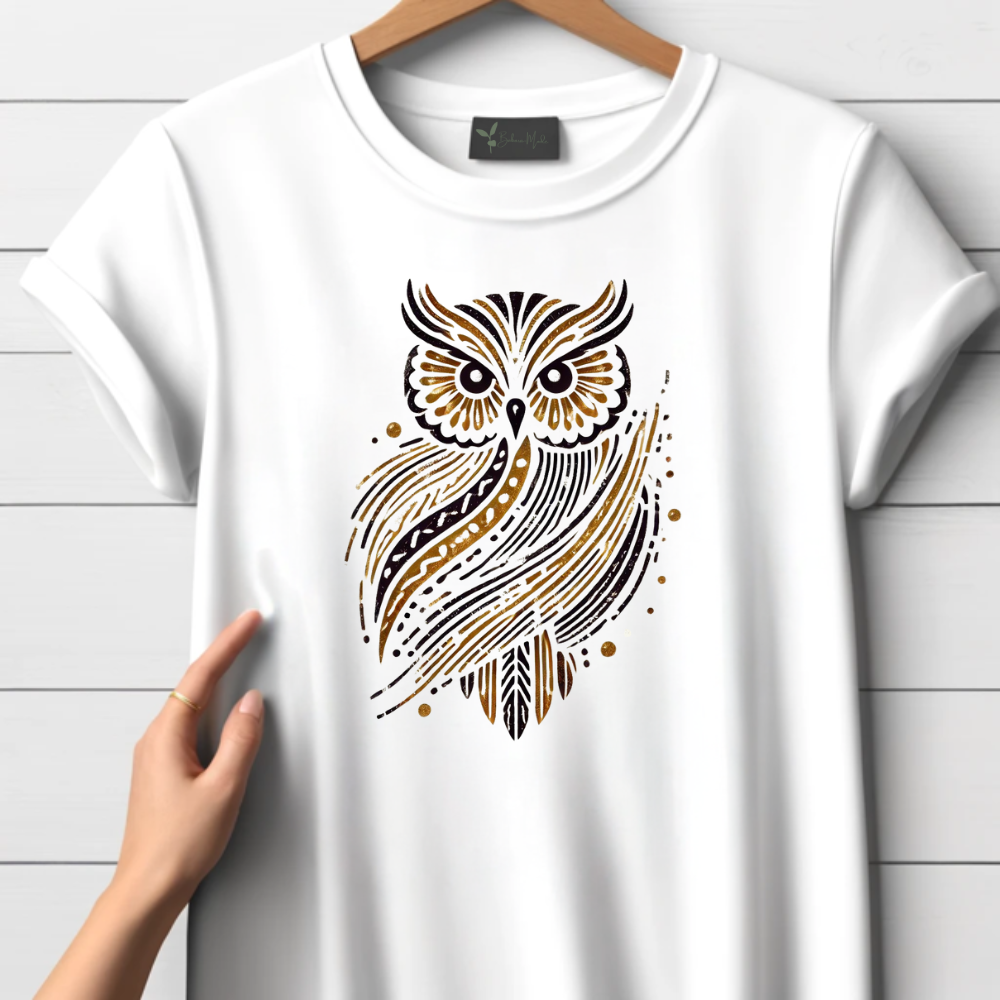 Owl motif T-shirt