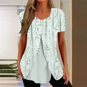 EcoExotica® - Casual Print Round Neck Top