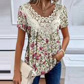 Floral lace blouse