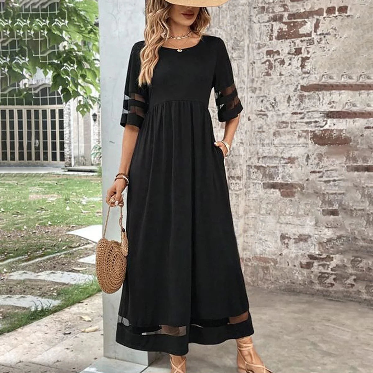 Black Elegance Maxi Dress