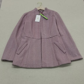 HerbstTrend® - Modern pink solid color blazer jacket with long sleeves