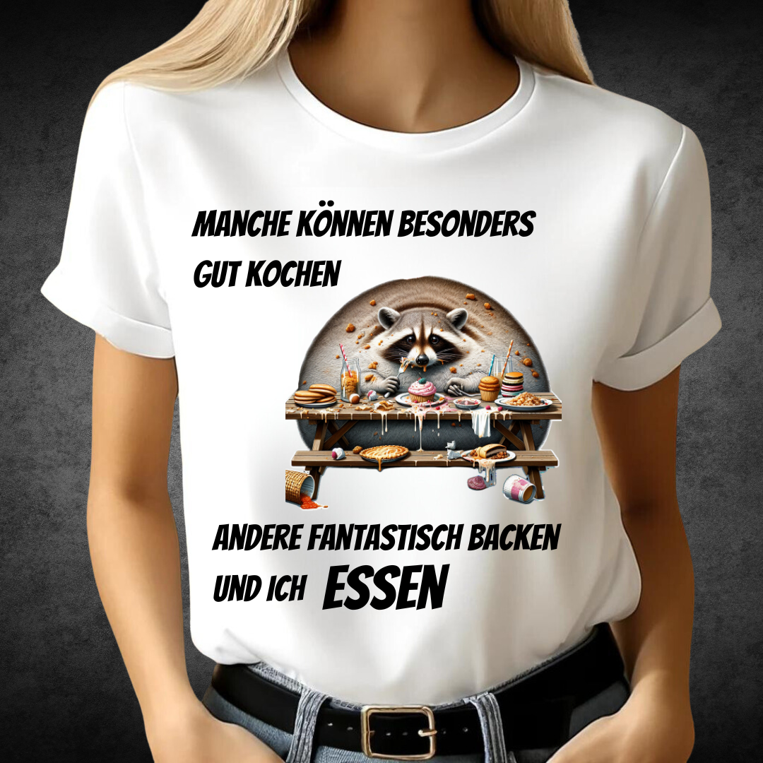 Waschbär Statement Shirt | Lustiges Winterdesign | Humorvolles T-Shirt für Genießer | Perfekt für die kalte Jahreszeit