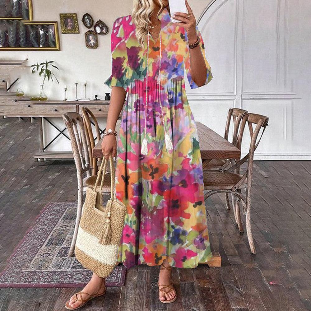 Summer flair maxi dress