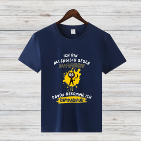 Allergisch Gegen Dummheit | Lustiges Katzen-Shirt | Statement T-Shirt mit Sarkasmus