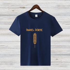 Dinkel Dörte | Lustiges Statement T-Shirt | Herbstliches Baumwoll-Shirt mit Weizen-Design