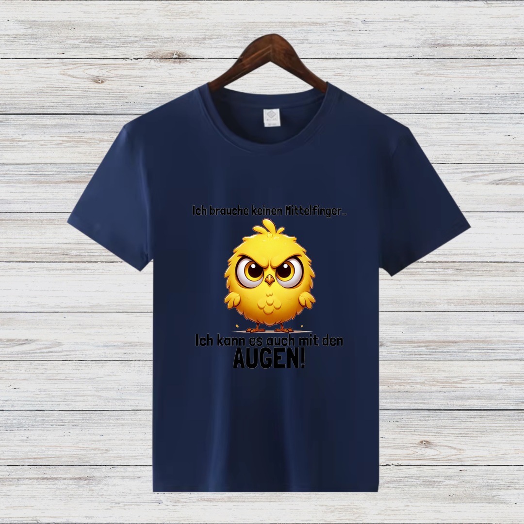 Wütendes Küken Shirt | Lustiges Statement T-Shirt | Humorvolles Weihnachtsdesign | Cooles Winter-Shirt für Damen