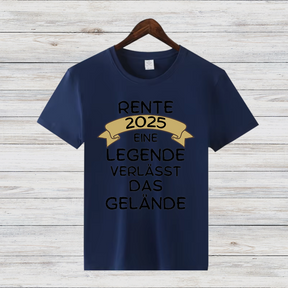 Rente 2025 Shirt | Lustiges Abschiedsgeschenk | Legendäres Ruhestand T-Shirt | Geschenkidee für Rentner