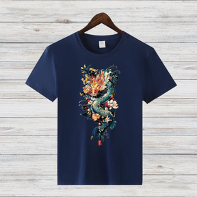 Magischer Drachen | Mystisches Fantasy T-Shirt | Kunstvolles Design | Stilvolles Statement Shirt für den Winter