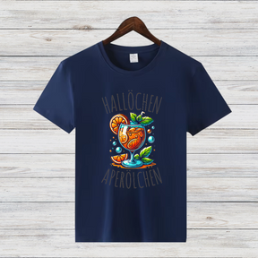 Hallöchen Aperölchen | Lustiges Party-Shirt | Stylisches Freizeitshirt | Geschenk für Aperol-Liebhaber