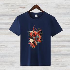 Drachenblüte | Mystisches Drachen T-Shirt | Asiatisches Kunstdesign | Stylisches Shirt für Fantasy-Fans