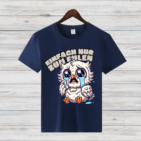 Trauriger Eulenfreund | Lustiges Wintershirt | Statement Shirt für Emotionen | Cooles Geschenk für Eulenfans