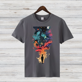 Mystisches Traumfeuer | Künstlerisches Fantasy T-Shirt | Magisches Design für Individualisten | Stilvolles Shirt für Winterträumer