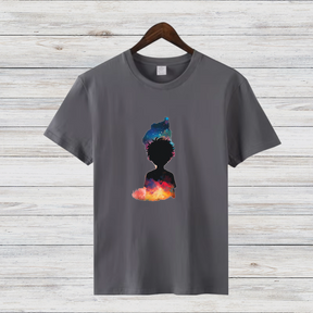 Galaxy Silhouette Shirt | Künstlerisches T-Shirt | Kreatives Design | Baumwollshirt für Stilbewusste