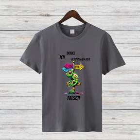 Denke Ich Bin Falsch | Lustiges Statement-Shirt | Humorvolles Design | Perfektes Winter-Outfit