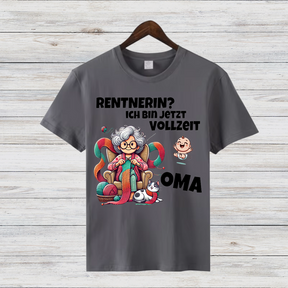 Rentnerin Oma Shirt | Lustiges Statement-Shirt | Humorvolles Design | Geschenkidee für Omas | Damen T-Shirt für Wintertage