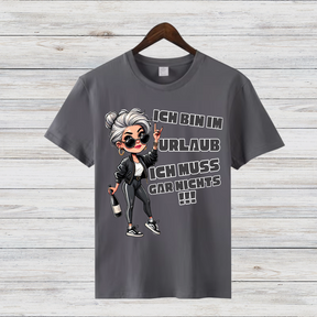 Urlaubsshirt | Lustiges Statement-Shirt | Entspanntes Freizeitshirt | Cooles Geschenk für Reisende