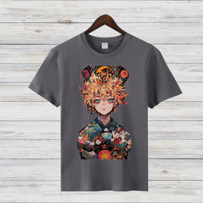 Anime Art Shirt | Stylisches Baumwollshirt | Winter Fashion für Fans | Japanisches Design T-Shirt
