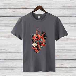 Drachenblüte | Mystisches Drachen T-Shirt | Asiatisches Kunstdesign | Stylisches Shirt für Fantasy-Fans