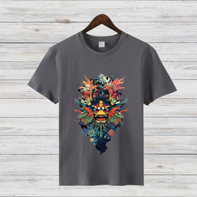 Mystischer Drachengeist | Asiatisches Kunst T-Shirt | Fantasievolles Design | Stilvolles Statement Shirt für den Winter