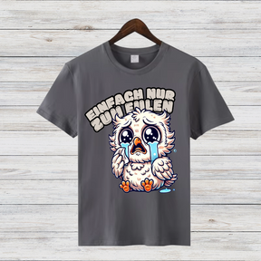 Trauriger Eulenfreund | Lustiges Wintershirt | Statement Shirt für Emotionen | Cooles Geschenk für Eulenfans
