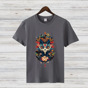 Mystischer Waldgeist | Fantasy T-Shirt | Magisches Tiermotiv | Kunstvolles Design für Naturliebhaber