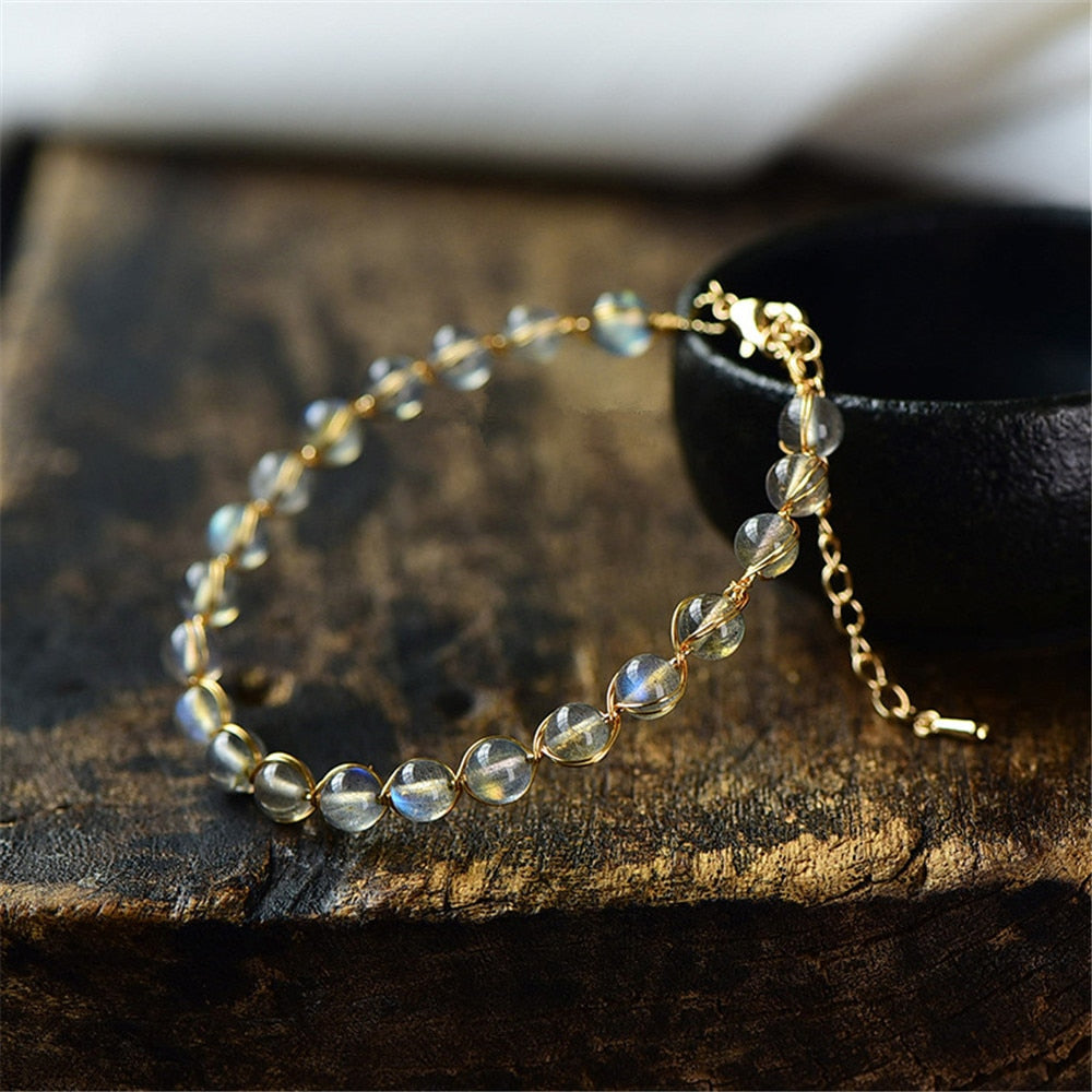 NaturProdukt® - Natural Blue Moonstone Bracelet